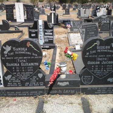 VERMEULEN Gideon Jacobus 1965-1990 :: KRUGER Sandra Elizabeth 1967-1990