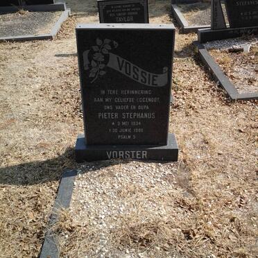 VORSTER Pieter Stephanus 1934-1980