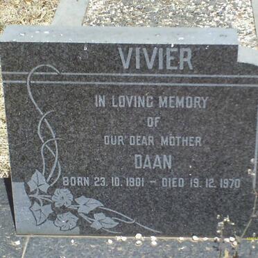 VIVIER Daan 1901-1970