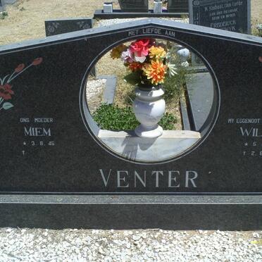 VENTER Willie 1941-1986 &amp; Miem 1945-