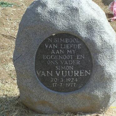 VUUREN Simon, van 1924-1977