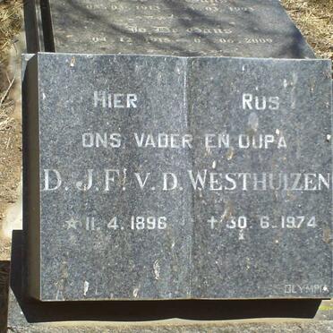 WESTHUIZEN D.J.F., van der 1896-1974