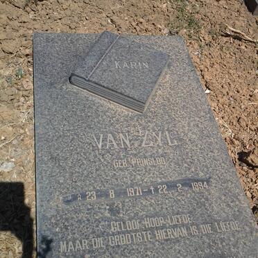 ZYL Karin, van nee PRINSLOO 1971-1994
