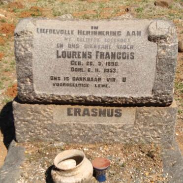 ERASMUS Lourens Francois 1898-1953