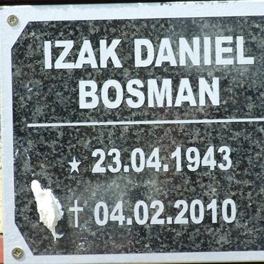 BOSMAN Izak Daniel 1943-2010