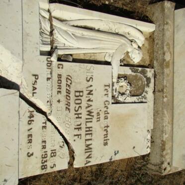 BOSHOFF Susanna Wilhelmina nee BOSHOFF 1885-1938