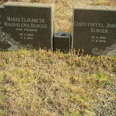 BURGER Christoffel Johannes 1889-1970 &amp; Maria Elizabeth Magdalena STANDER 1889-1970