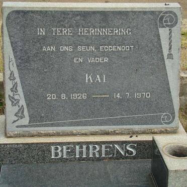 BEHRENS Kai 1926-1970