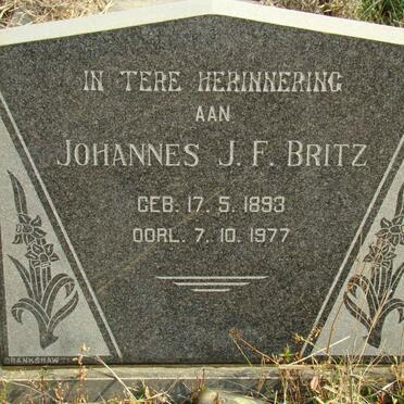 BRITZ Johannes J.F. 1893-1997