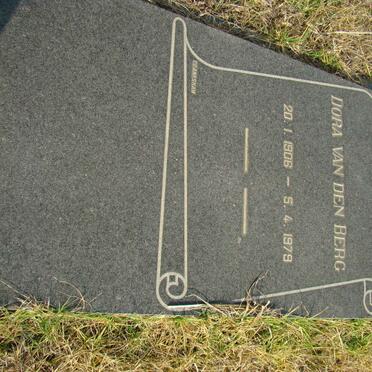 BERG Dora, van den 1906-1979