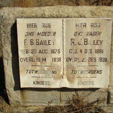 BAILEY R.J. 1861-1939 &amp; F.S. 1875-1938
