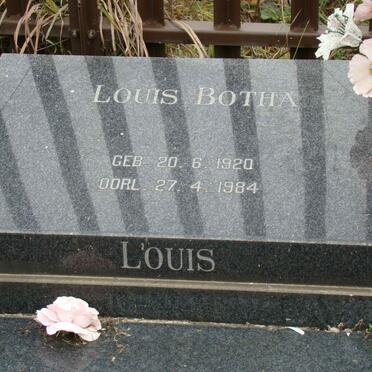 BOTHA Louis 1920-1984 &amp; Susara Elizabeth VENTER 1926-1991 