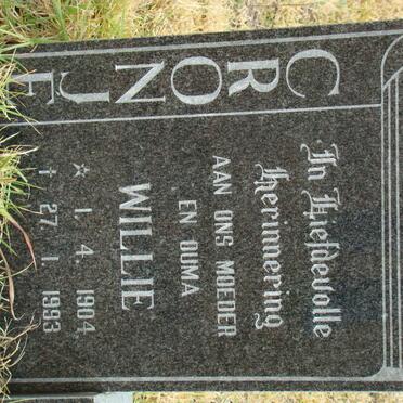CRONJE Willie 1904-1993