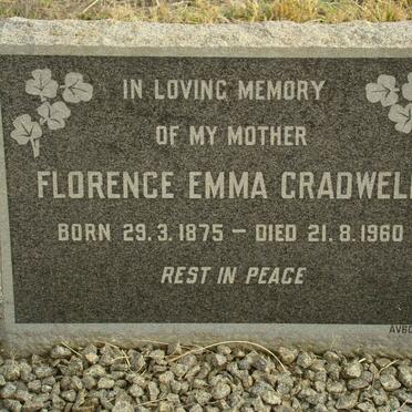 CRADWELL Florence Emma 1875-1960