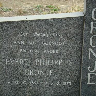 CRONJE Evert Philippus 1891-1973