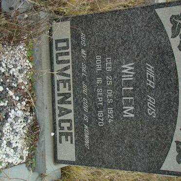 DUVENAGE Willem 1924-1970