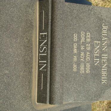 ENSLIN Johann Hendrik 1886-1965