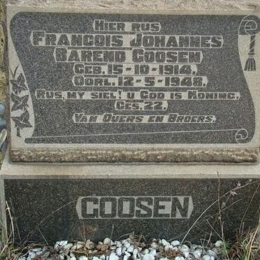 GOOSEN Francois Johannes Barend 1914-1948