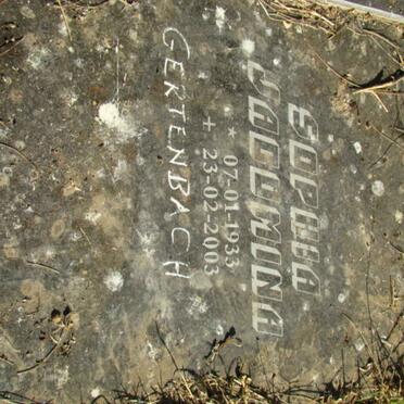 GERTENBACH Luke Gavie 1929-2002 &amp; Sophia Jacomina 1933-2003