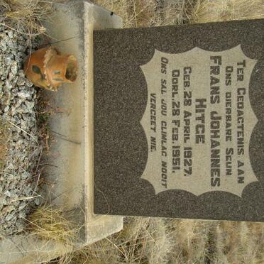 HITGE Frans Johannes 1927-1951