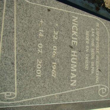HUMAN Nickie 1967-2001
