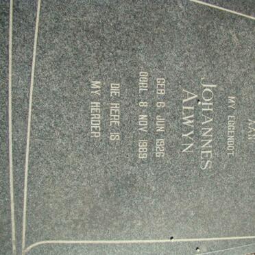 JACOBS Johannes Alwyn 1926-1989