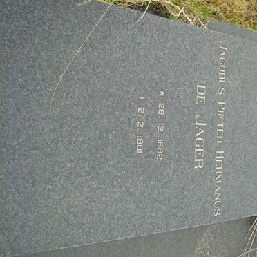 JAGER Jacobus Pieter Hermanus, de 1882-1981 &amp; Alida Johanna JACOBS 1898-1985 