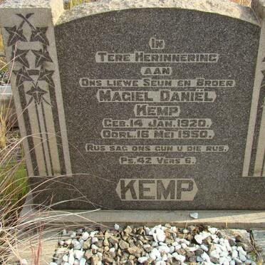 KEMP Magiel Daniël 1920-1950