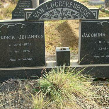 LOGGERENBERG Hendrik Johannes, van 1891-1974 &amp; Jacomina Jacoba 1896-1980