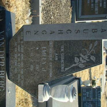 LABUSCHAGNE Emily J. v.d Berg 1917-1991