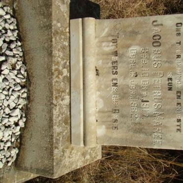 MAREE Jacobus Petrus 1917-1932