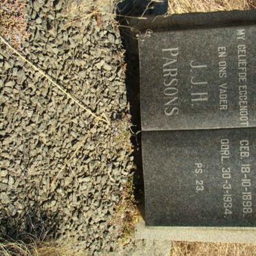 PARSONS J.J.H.  1898-1934