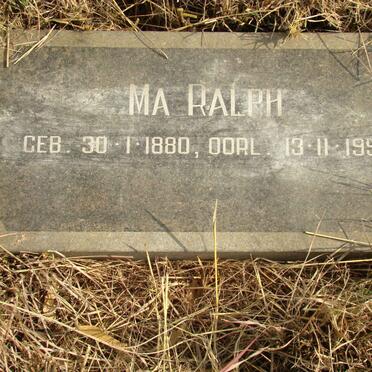 RALPH M.A. 1880-1957