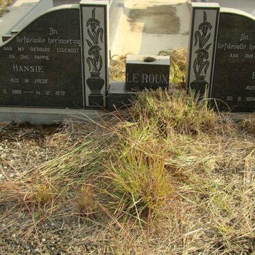 ROUX Hansie, le 1888-1972 &amp; Bettie 1894-1979