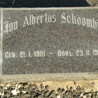 SCHOOMBIE Jan Albertus 1901-1967