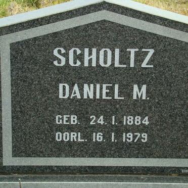 SCHOLTZ Daniel M. 1884-1979