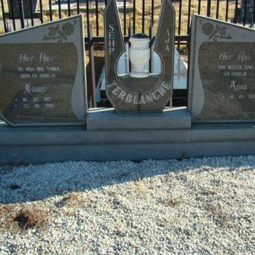 TERBLANCHE Faans  &amp; Anna