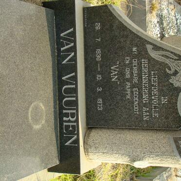 VUUREN, van 1930-1973