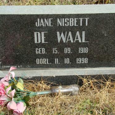 WAAL Jane Nisbett, de 1918-1998