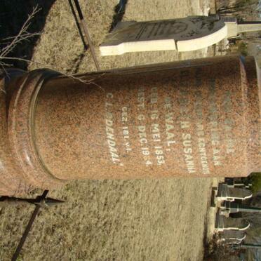 WAAL Elizabeth Susanna, de 1853-1934