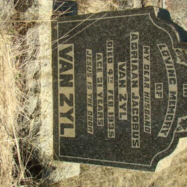 ZYL Adriaan Jacobus, van  -1935