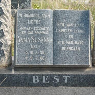 BEST Anna Susanna nee NEL 1935-1966
