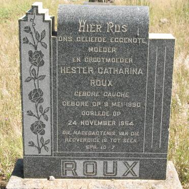 ROUX Hester Catharina nee GAUCHE 1890-1954