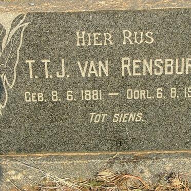 RENSBURG T.T.J., van 1881-1958