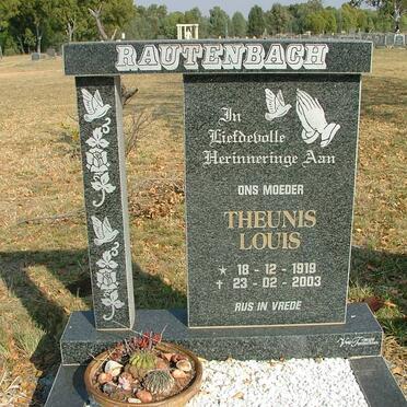 RAUTENBACH Theunis Louis 1919-2003