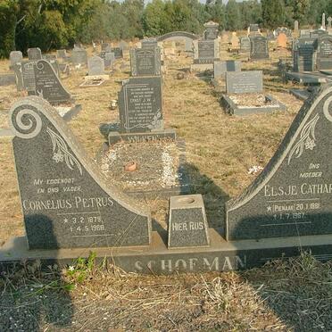 SCHOEMAN Cornelius Petrus 1879-1968 &amp; Elsje Catharina PIENAAR 1881-1967