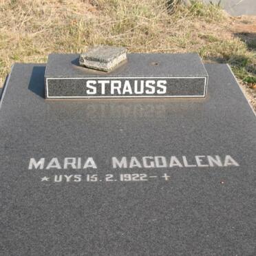 STRAUSS Maria Magdalena nee UYS 1922-