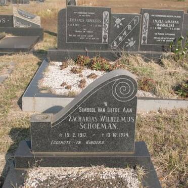 SCHOEMAN Zacharias Wilhelmus 1917-1974