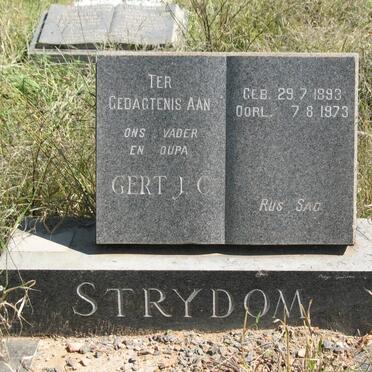 STRYDOM Gert J.C. 1893-1973
