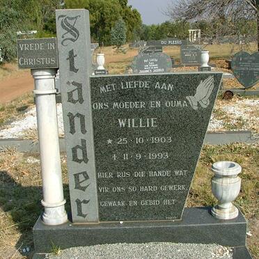 STANDER Willie 1903-1993